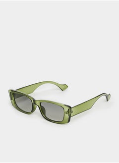 Buy Transparent Frame Rectangle Sunglasses in Saudi Arabia