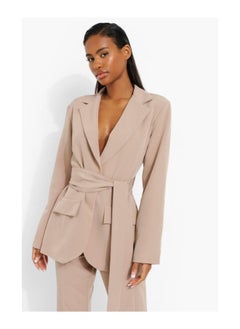 اشتري Obi Tie Waist Tailored Blazer في الامارات