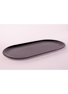 Buy Bright Designs Melamine Serving Platter 
Set of 2 (L 52cm W 26cm) Black in Egypt