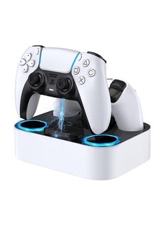 Buy PS5 Charging Station LED Indicator PS5 Controller Fast Charging Station Playstation 5 Console Dual Controller Charging Station in UAE