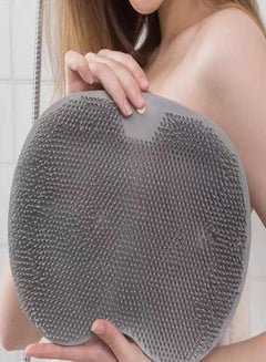 Buy Silicone Foot and Back Cleansing and Exfoliating Mat - Gray in Saudi Arabia