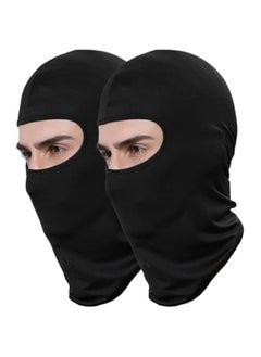 Buy 2Pack Full Face Cover Black Balaclava Protection Warm Windproof Ski Motorcycle Cycling Neck Hat Outdoor Sports in Saudi Arabia