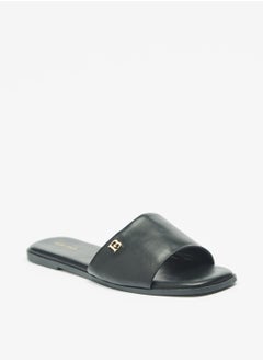 Buy Logo Detail Slip-On Sandals in Saudi Arabia