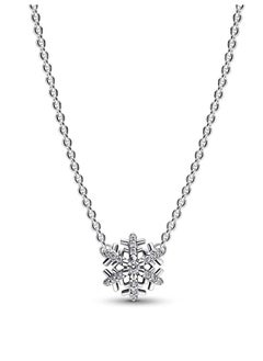 Buy Pandora Moments Women's 925 Silver Sparkling Snowflake Pendant Necklace Neckpiece 392371C01-45 in UAE