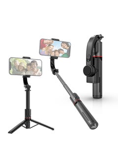 Buy 27.5-Inch Multi-function Selfie Stick Gimbal Stabilizer Desktop Tripod with Telescoping Rod in UAE