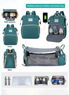 اشتري Baby Diaper Bag Backpack, Multifunction Diapers Changing Station for Boys Girls Outdoor and Travel, Infant Shower Gifts, Large Capacity, 900d Oxford, USB Port في الامارات