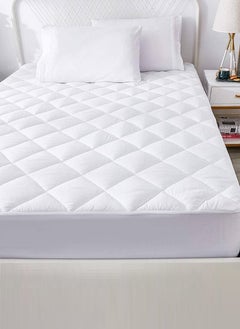 Buy Extra Deep Quilted Mattress Protector Bed Topper Cover 200X200+30cm in UAE