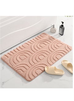 Buy 1-Piece Size Is 40x60 Cm Thickened Memory Cotton Entrance Mat Bathroom Anti-Skid Mat Bathroom Entrance Kitchen Water Absorbing Household Floor Mat in UAE