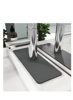 Buy Faucet Mat, Fast Drying Mat, Drip Protector Splash Drying Countertop, Splash Guard for Sink Faucet Drip Catcher for Bathroom, RV, Kitchen Island, Vanity and Kitchen Sponge Holder in UAE