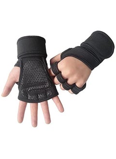 Buy Gym Gloves, With Built-In Wrist Be Suitable For Gym Fitness -L in UAE