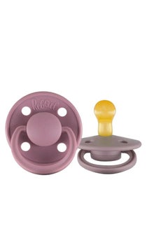Buy Rebael Mono Natural Rubber Round Pacifier Size 2 - Baby 6M+ (1-pack) - Plum in Saudi Arabia