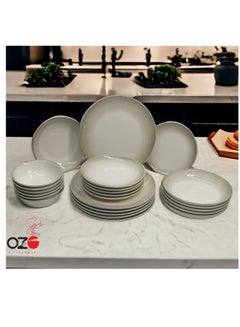 Buy 24 Pcs Porcelain Dinner Set - Made in Turkey in UAE