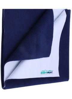 اشتري Waterproof Dry Sheet;Reusable Mat;Underpad;Absorbent Sheets;Mattress Protector Navy Blue Medium في الامارات