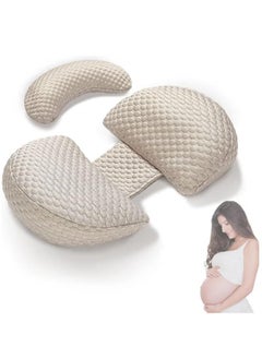 Buy Pregnancy Pillows for Sleeping, Maternity Pillow for Pregnant Women, Support Pregnancy Pillows, Feeding Baby Side Sleeping Pillow, Adjustable, Portable, for Support Back Belly (Platinum) in Saudi Arabia