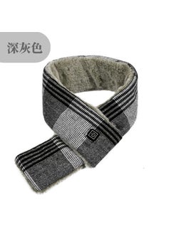 اشتري Smart heating scarf plush thickened graphene three-gear temperature control heating usb charging scarf electric heating neck protectionDark gray plaid scarf (excluding charging treasure bag) Dark gray plaid scarf (excluding charging treasure bag) في السعودية