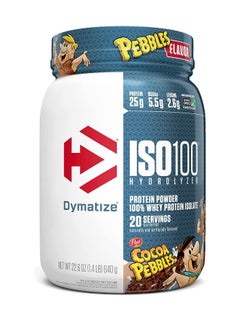 Buy ISO 100 Hydrolyzed 100% Whey Protein Isolate Cocoa Pebbles 1.4lb in UAE