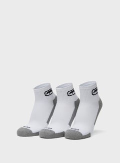 Buy 3 Pack Logo Ankle Socks in Saudi Arabia