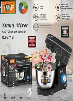 Buy Stand Mixer R-6671Power 1100W Mixing Bowl Capacity 5.5L ABS+Stainess Steel in UAE