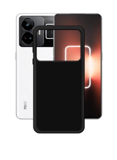 اشتري Realme GT3 Case Cover, Camera Protection Ultra Slim Soft TPU Silicone Matte Shockproof Bumper Cover for Realme GT3 5G 2023 Black في الامارات