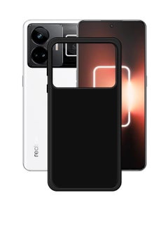 Buy Realme GT3 Case Cover, Camera Protection Ultra Slim Soft TPU Silicone Matte Shockproof Bumper Cover for Realme GT3 5G 2023 Black in UAE