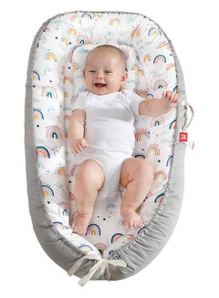 Buy Baby Lounger, Baby Nest with Breathable Soft Cotton, Bassinet Mattress for Tummy Time in Saudi Arabia