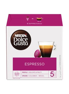 Buy 16 Dolce Gusto Espresso Coffee Capsules 88grams in UAE