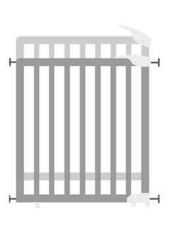 Buy Deco Pop Wooden Extending Safety Gate - Black in UAE