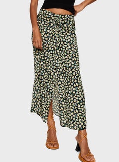 Buy Front Slit Floral Printed Skirt in Saudi Arabia