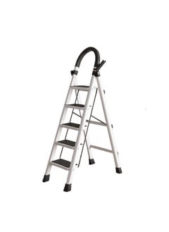 Buy 5 Step Folding Ladder, Portable Ladder for Home Use, Wide Step Ladder in Saudi Arabia