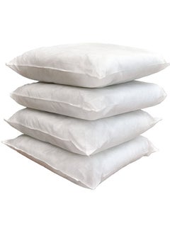 Buy Cushion Filler Pack of 4pcs- Fabric: Non Woven , Filling 300grams Non Siliconized Fiber - Size : 40 x 40cm in UAE