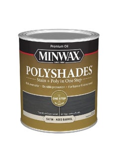 Buy Polyshades Oil-Based One Step Stain and Polyurethane Finish Satin Aged Barrel 1qt 613994444 in Saudi Arabia