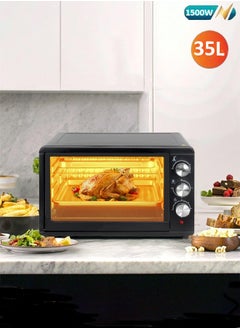 اشتري Electric oven, 1500 watts, 35 liters capacity, multiple timer options, 5 power levels, and 60 minute timer. في السعودية