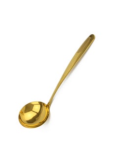 Buy Gold Ladle 30cm, Stainless Steel Kitchen Ladle With Gold Plating, Soup Ladle, Cooking Ladle, Metal Soup Spoon For Cooking, Dishwasher Safe, Easy to Clean in UAE