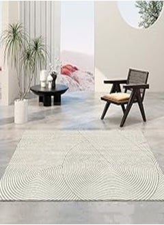 اشتري LESTER Soft Non-Slip Rug modern design off-white 60x160cm في مصر