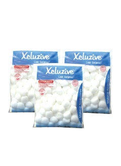 Buy Xcluzive Cotton Balls 100'S x 3 Value Pack in UAE