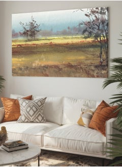 Buy Canvas Wall Art Stretched Over Wooden Frame with Jungle Abstract Painting in Saudi Arabia