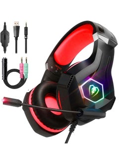 Buy GM6 RGB Gaming Headset  7.1 Surround Sound Noise Cancelation Microphone Inline Volume Control Multi platform Compatibilty in Egypt