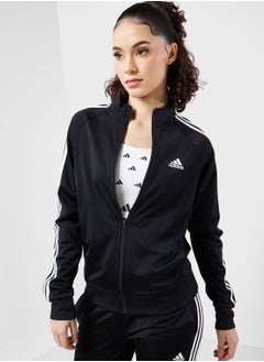 اشتري PrimeGreen Essentials Warm-Up Slim 3-Stripes Track Top في الامارات