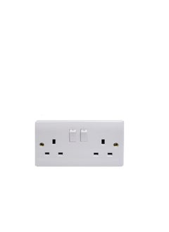 Buy Admore 13A Switch Socket 2G White in UAE