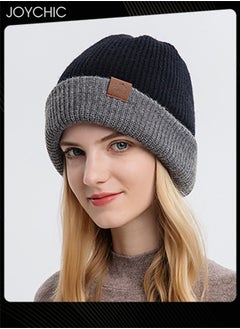 اشتري Trendy Autumn and Winter Knitted Hat for Women Warm Windproof Hat for Outdoor في السعودية