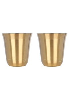 Buy Stainless Steel Espresso Cups Double Wall Thermally Insulated Coffee Cup Tea Cup Compatible With Nespresso Nescafe Dolce Gusto in UAE