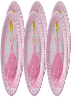 Buy Party Princess Print Paper Party Plates Set 6 Pieces - 7 Inch in Egypt