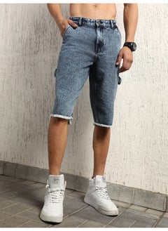 Buy Men Indigo  Shorts - Loose Fit Comfortable and Stylish in UAE