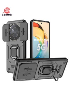 Buy Slide Camera Phone Case Honor X9b 5G Cover Luxury Armor PC Shockproof Metal Ring Stand Protective Back Cover in Saudi Arabia