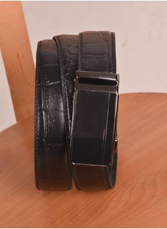 Buy Classic Crocodile Pattern Belt 145CM - Black in Egypt