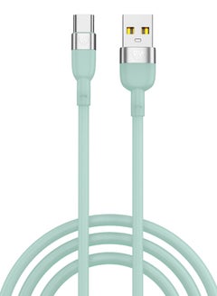 Buy Type C Fast Charging Cable 1m, QC3.0, 3A, USB A to USB C Data Transfer Cable, Silicone Braid in UAE