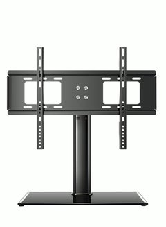 Buy Universal TV Stand - Table Top TV Stand for 3332-55cm LCD LED TVs - Height Adjustable TV Base Stand with Tempered Glass Base & Wire Management in UAE