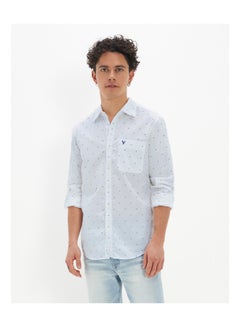 Buy AE Printed Slim Fit Everyday Button-Up  Shirt in Saudi Arabia