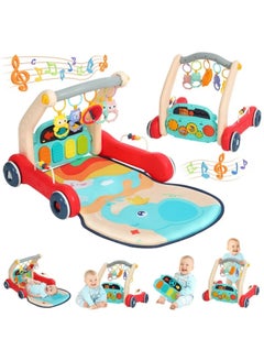 اشتري Baby Play Mat, 3 in 1 Baby Gym Activity Center with Musical Light Piano, Baby Learning Walkers for 0-36 Months Infant Toddler في السعودية