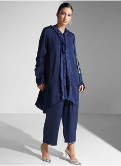 Buy Ruffle Detail Shirt & Pant Set in Saudi Arabia